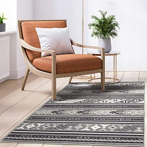 Alfombras NonSkid (NonSlip) 2X4 Rubber Backing Moroccan Geometric Low