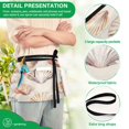 thumbnail image 4 of Yayeee Waist Apron with Pockets for Cooking Waterproof Half Server Aprons, Purple Seashell, 4 of 7