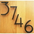 thumbnail image 4 of 6 Inch NACH Floating Mount Shadow House Address Number For Outside or Inside, Metal Modern House Numbers For Mailbox, Front Door, Maximum Rust Protection, Black Aluminum, Number 7, HH-SDW6-BLK-7, 4 of 5