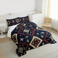 thumbnail image 3 of Castle Fairy Female Men Women Tribal Aztec Bedding Comforter Set 2pcs,Abstract Geometric Twin Comforter Sets Microfiber,Bohemian Stars Print Breathable Bedding Set,Super Cozy Room Decor,Reversible, 3 of 8