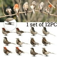thumbnail image 2 of Pompotops Up to 50% off, 12PC/Set Birds Artificial Feather Foam Doves Wedding Decor Venue Ornament, 2 of 9