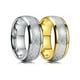 thumbnail image 3 of Anillo de moda Minnieouse para hombre de acero inoxidable color Oro talla 7, 3 of 6