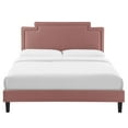 thumbnail image 5 of Modway Liva Modern Performance Velvet King Bed in Dusty Rose Finish, 5 of 10