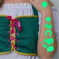 thumbnail image 6 of EWSFHUI St. Patrick's Day Tattoos Stickers Irish Tattoo Sticker Shamrock Tattoos Sticker Green Festival Rave Stickers Set Party Tattoos Decorations (Style E), 6 of 6