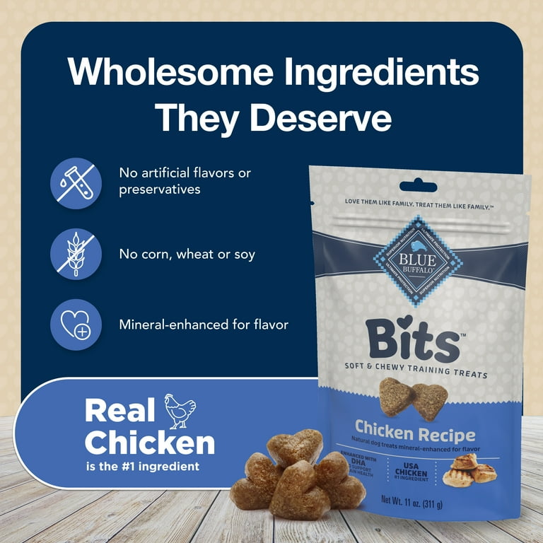 Blue Buffalo Bits Chicken Dog Training Treats 4oz