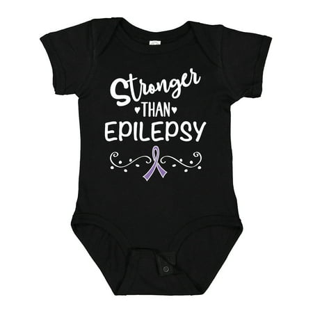

Inktastic Epilepsy Awareness Month Ribbon Gift Baby Girl Bodysuit
