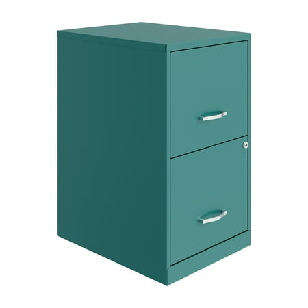 UPC: 0029404244032 | Space Solutions 18  Deep 2 Drawer Letter Width Vertical File Cabinet  Teal