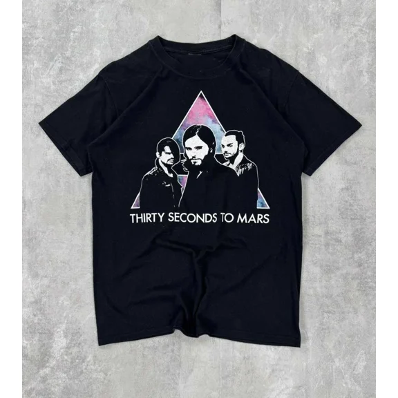 RARE Collection Thirty Seconds To Mars T Shirt Black All Size S-5XL FF334
