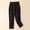 🔥 Black, variant on Sentmoon Petite Linen Pants for Women Solid Color High Elastic Waist Spring Pants Oversized Relaxed Fit Summer Jogger Pants for Women for Everyday Casual Wear