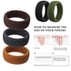 thumbnail image 4 of Minnieouse 5 Pieces Wide Ring Silicone Fashion Office Date Party School Jewelry Unisex Festival Work Birthday for Woman Man Ropa, zapatos y accesorios Miscelánea Numero 3 Minnieouse AP006876-03, 4 of 6