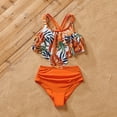 thumbnail image 2 of PatPat Family Matching Tropical Plant Print Two-piece Swimsuit and Swim Trunks Shorts, 2 of 11