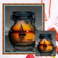 thumbnail image 1 of Hilo Algodón Bordado Botella Contada 11CT Punto Cruz Navegación Marítima 40x50cm, 1 of 9