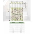 thumbnail image 6 of No Hook Shower Curtain with Snap in Liner, Love Your Life Vintage Flowers Purple Floral Hotel Shower Curtains for Bathroom, Washable Shower Curtain Liner Set with Mesh Top Window, 48"x72", 6 of 6