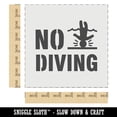 thumbnail image 2 of No Diving Swimming Head Injury DIY Cookie Wall Craft Stencil - 7.0 Inch, 2 of 5