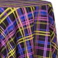 thumbnail image 1 of Ultimate Textile Neon Tartain Plaid 72-Inch Round Tablecloth, 1 of 2