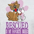 thumbnail image 3 of CafePress - Rescued Is My Favorite Breed Light T Shirt - Men's Classic Graphic T-Shirt, 3 of 4
