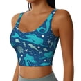 thumbnail image 2 of PAYOHTO Women's Sports Vest Mermaid Dolphin Ocean Elements Quick-drying Breathable Lightweight Elastic Exercise Daily Wear Summer Gift, 2 of 10
