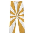 thumbnail image 4 of Aesthetic Maize Yellow And White Sunburst Winter Female Pants Flannel High Waist Women Pants Lady Warm Straight Leg Plush Trousers, 4 of 7