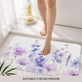 thumbnail image 6 of Spring Flowers Doormat Outdoor Entrance 24"x36", Watercolor Idyllic Lavender Purple Plant Absorb Moisture Dirt Door Mats, Non-Slip Rubber Backing Floor Mats Indoor, Low-Profile Front Door Rugs, 6 of 9