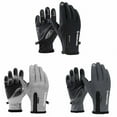thumbnail image 7 of ACDANC 1Pairs Waterproof Gloves,Secure Fit Running Gloves,Soft Lining Fingerless Gloves Men,XL,Light Gray, 7 of 7