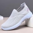 thumbnail image 4 of Breathable Light Duty Slip on Women Sneakers Mesh Soft Sole Pointed Toe Flat Comfortable for Daily Style, 4 of 5