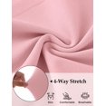 thumbnail image 3 of Merokeety Womens Summer T Shirt Dresses Crew Neck Tie Waist Midi Dress, Pink XXL, 3 of 6