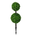 thumbnail image 1 of Topiario de conejo, topiario verde con forma de conejo, planta de conejo de Pascua falsa, topiario de boj de conejo de Pascua para decoración de porche de Pascua, exterior/interior., 1 of 5