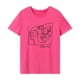 thumbnail image 2 of Camiseta de manga corta para mujer, camiseta de cuello redondo con recuerdo simple para caminar y deportes S, 2 of 10
