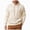 Beige, variant on Mens Linen Hooded Shirt, Casual Henley Hoodie Pullover, Lightweight Cotton Blend Beach Summer Tops for Everyday Wear(L,Beige)