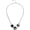 Silver, variant on Leather Leopard Print Choker Necklace Gold Silver Plated Statement Animal Print Horsehair Round Disc Coin Geometric Chain Collar Necklace for Women Western Style Birthday Jewelry Gifts