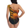 thumbnail image 5 of Honeii Watercolor Glasses Guinea Pig for women's one-piece swimsuit featuring a chic one-shoulder design experience elegance and style in the water-Medium, 5 of 6