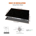 thumbnail image 6 of Electric Cooktop 30 Inch, 5 Burners Induction Stove Top 9200W, Built-in Magnetic Cooktop with LED Touch Screen, 9 Heat Levels, Child Lock & Overheat Protection, 6 of 7