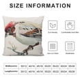 thumbnail image 6 of Acheng Throw Pillow Cover Watercolor Sparrow Bird  Sofa Pillow Case Cushion Cover for Home Couch Bed Decor 2pcs White, 6 of 6