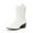WHITE, variant on Cowboy Boots for Women, Mid Calf Cowgirl Boots with Embroidery Round Toe Western Chunky Low Heel Shoes