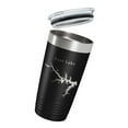 thumbnail image 3 of Kerr Lake Reservoir Buggs Island Tumbler Lake Map Travel Mug Insulated Coffee Cup Roanoke River North Carolina Virginia 20oz Black, 3 of 5