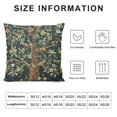 thumbnail image 5 of BANET Charlotte Home Furnishings Throw Pillow Covers Decorative Boho Pillow Covers for Couch Living Room Blue Tree Square Pillow Cases  Jacquard Woven for Cozy Bedroom Decor 12x12in, 5 of 5