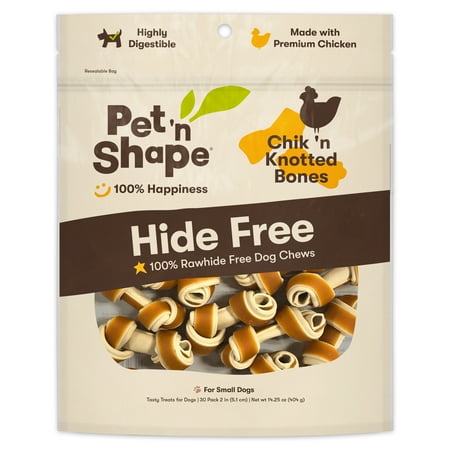 UPC: 0032657301063 | Pet n Shape Hide Free Chik n Knot Bones 30 Count 14.25 oz – Rawhide Free Dog Treats – No Hide Alternative Chew Treat for All Life Stages 0