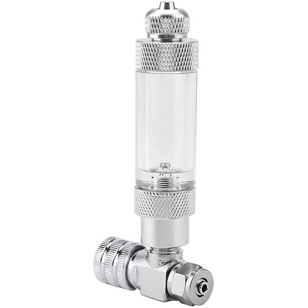 Válvula de control de CO2 para acuario Sistema de acuario de acero inoxidable Regulador de CO2 Acuario Contador de burbujas de CO2 Tanque de peces Generador de CO2 DIY Válvula de aguja