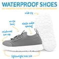 thumbnail image 4 of JAN & JUL Waterproof Shoes Outdoor Sports Running Toddler Sneakers (Jet Black, Size 11 Little Kids), 4 of 7