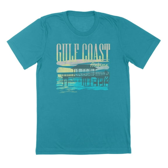 Gulf Coast Humor Graphic Tropical Blue Mens T-Shirt