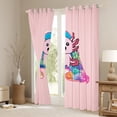thumbnail image 3 of Manfei Letter A Monogrammed Black Out Curtains,Kawaii Axolotl Curtains Pack of 2 (42x63 Each),Watercolor Coral Bedroom Curtains For Child,Microfiber Room Decorative, 3 of 6