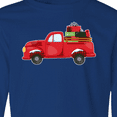 thumbnail image 4 of Inktastic Christmas Red Vintage Truck with Presents Long Sleeve Youth T-Shirt, 4 of 5