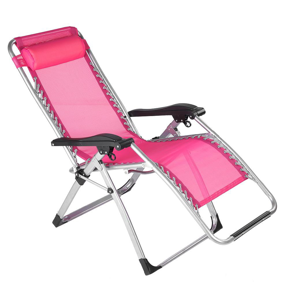 Tebru Long Beach Folding Lounge Chair Portable