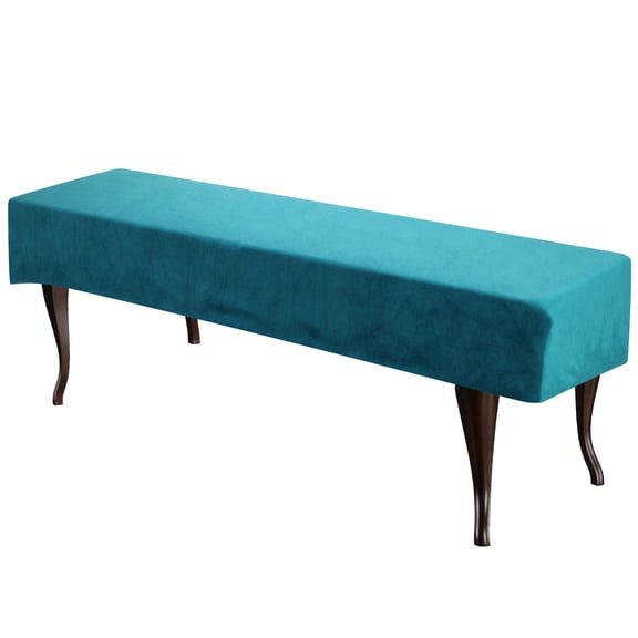 Uxcell Bench Cushion Cover Ottoman Dining Bench Cover, Sea Blue