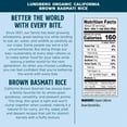 thumbnail image 6 of Lundberg Family Farms - Organic California Brown Basmati Rice, Pleasant Aroma, Won't Clump When Cooked, High Fiber, 100% Whole Grain, USDA Certified Organic, Gluten-Free, Non-GMO, 32 Ounce (Pack of 6), 6 of 6