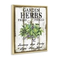 thumbnail image 3 of Stupell Industries Farmhouse Fresh Picked Garden Herbs Gold Floating Frame Canvas Art, 25 x 31, by Creatif Belle, 3 of 8