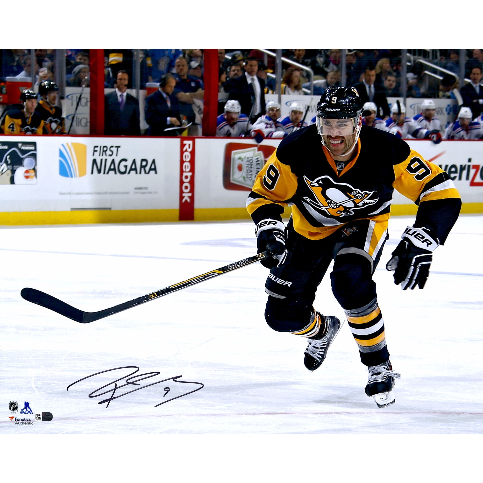 Pascal Dupuis Pittsburgh Penguins Fanatics Authentic Autographed 16''x20'' Black and Gold Jersey Skating Photograph No... by Fanatics Authentic