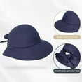 thumbnail image 2 of Hatshaped helmet, bicycle helmet sun protection, summer headwear for women, navy blue, 2 of 5