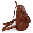 thumbnail image 4 of UTO Women's Backpack Purse PU Leather Large Designer Ladies Fashion Shoulder Handbag with Tassel(Brown Mixed), 4 of 8