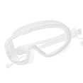 thumbnail image 3 of Gafas de natación de montura grande, impermeables y antivaho, de alta definición, para hombres y mujeres, color blanco, 3 of 5